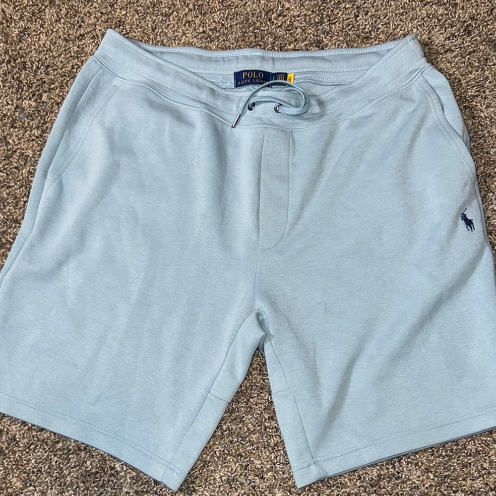 Polo by Ralph Lauren Blue Athletic Shorts with Drawstring Waist